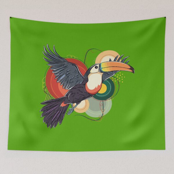 Item preview, Tropical Toucan Illustration – Vibrant Exotic Bird Art | Jungle Wildlife Design designed and sold by Cosmodoody.