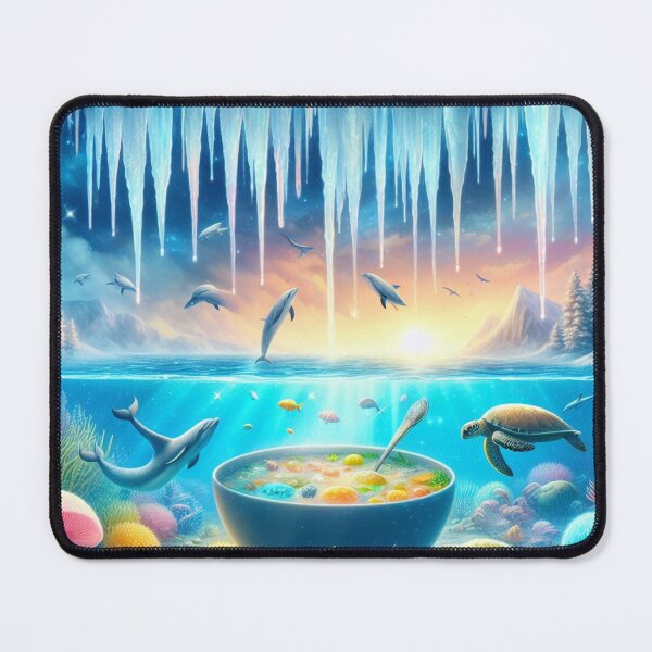 Item preview, Do dolphins and turtles eat cereal in there world designed and sold by Quirkypixcelart.