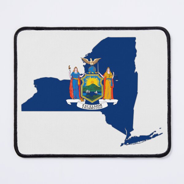Item preview, New York State Pride: Flag & Emblem Silhouette T-Shirt designed and sold by mashmosh.