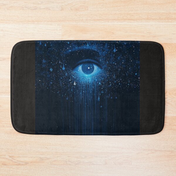 Item preview, Cosmic Eye Galaxy Tears Surreal Art - Blue Nebula Starry Eye with Cosmic Rain Digital Artwork designed and sold by TitanRN.