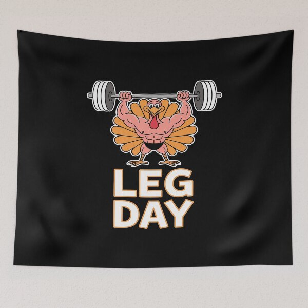 Item preview, Funny Leg Day Thanksgiving Turkey Deadlifting Deadlift designed and sold by AvagondaMind.