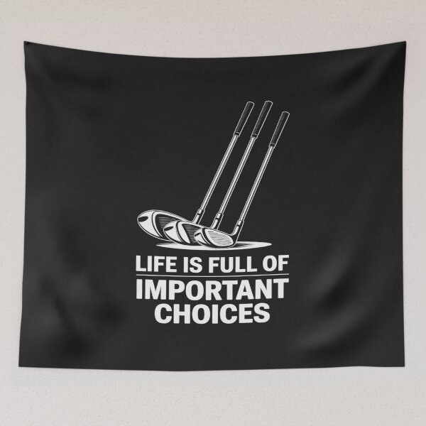 Item preview, Funny Life Is Full Of Important Choices Golf Lover designed and sold by AvagondaMind.