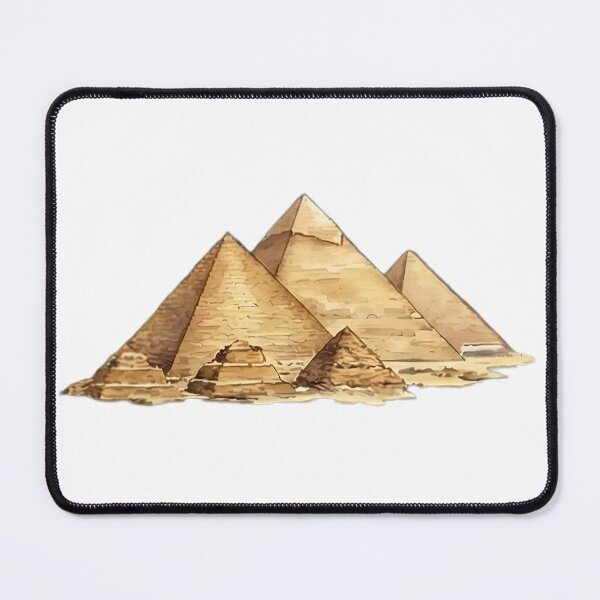Item preview, Great Pyramids of Giza - Vintage Ancient Egypt Watercolor designed and sold by TobaGallery868.