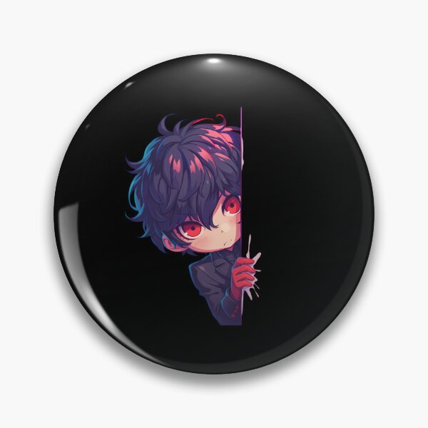 Item preview, Ren Amamiya Persona 5 Game Anime Boy Chibi Kawaii Peeker designed and sold by HumbertoValveno.