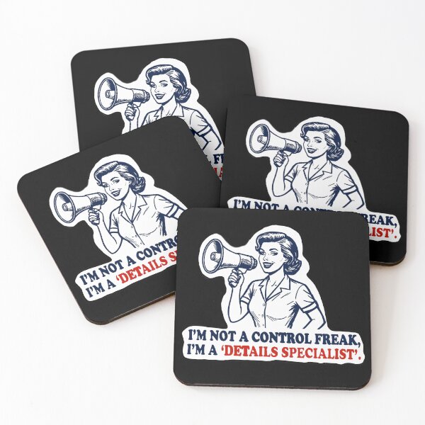 Item preview, Retro "I'm Not a Control Freak, I'm a Details Specialist" Funny Sticker - Vintage Style Die-Cut Decal for Laptop, Water Bottle, Planner designed and sold by MAF_Merch.