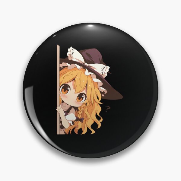 Item preview, Marisa Kirisame Touhou Anime Girl Chibi Kawaii Peeker designed and sold by HumbertoValveno.