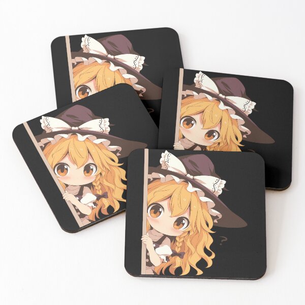 Item preview, Marisa Kirisame Touhou Anime Girl Chibi Kawaii Peeker designed and sold by HumbertoValveno.