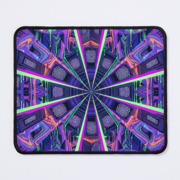 Item preview, Digital Meltdown: Hypnotic Neon Glitch Tunnel & Toxic Slime Art designed and sold by DeluluWear.
