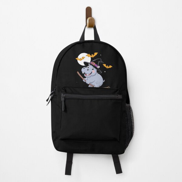 Item preview, Hippo Witch Hat Riding Broom Stick Zoo Animal Lover designed and sold by estellaken.