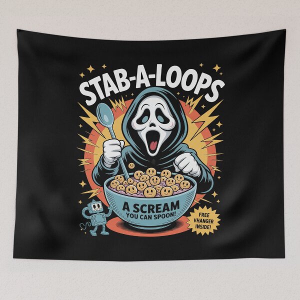 Item preview, Horror Funny Ghost Stab-A-Loops Horror Cereal Halloween designed and sold by milanforbes.