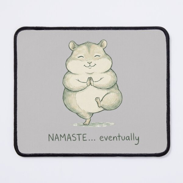 Item preview, Cute Hamster Doing Yoga - Funny Meditation Gift designed and sold by RICHYON.