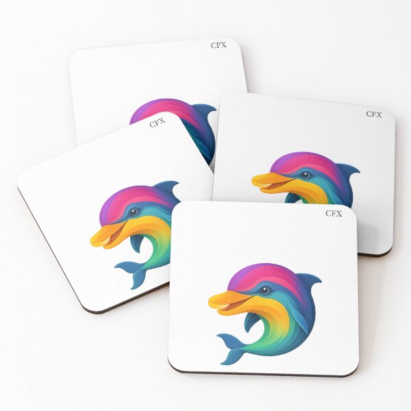 Item preview, Colorful Paper-Cut Dolphin | Our Best Friends Collection designed and sold by CaesarFraterX.