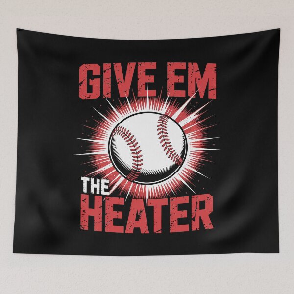 Item preview, Give Em The Heater Baseball Pitcher  designed and sold by estellaken.