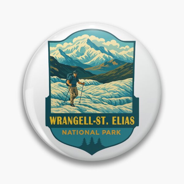 Item preview, Wrangell–St. Elias Alaska Mountain Sticker designed and sold by Ismeal Von.