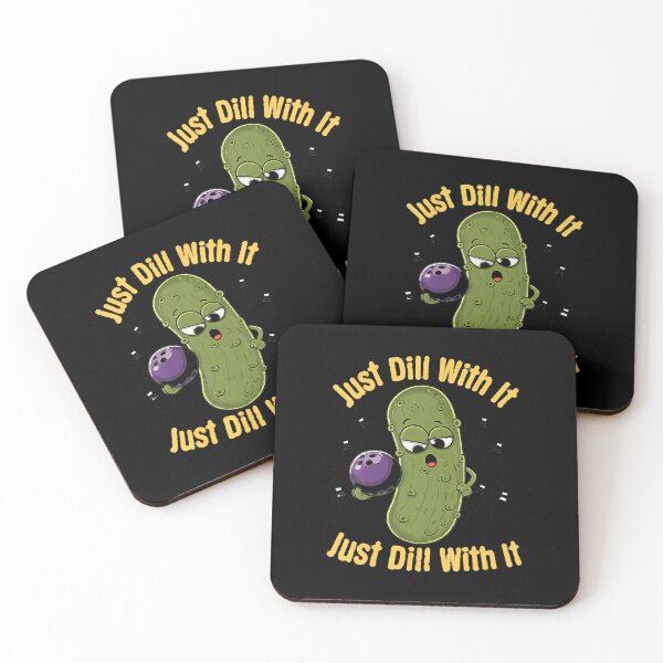 Item preview, Just Dill With It Funny Pickle Bowling Ball Humor designed and sold by LavetaCatherine.