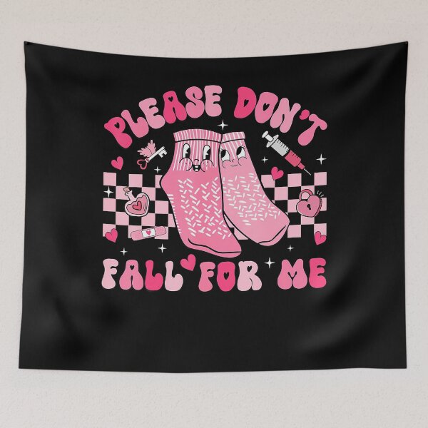 Item preview, Nurse Valentine Non Slip Socks Please Don'T Fall For Me designed and sold by RubySandy.