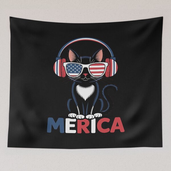 Item preview, Funny Merica Cattitude TShirt - Labor Day designed and sold by AvagondaMind.