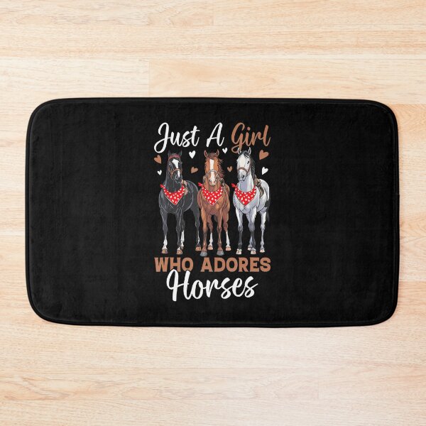 Item preview, Just A Girl Who Adores Horses Equestrian Horseback Riding designed and sold by ToriCarylon.
