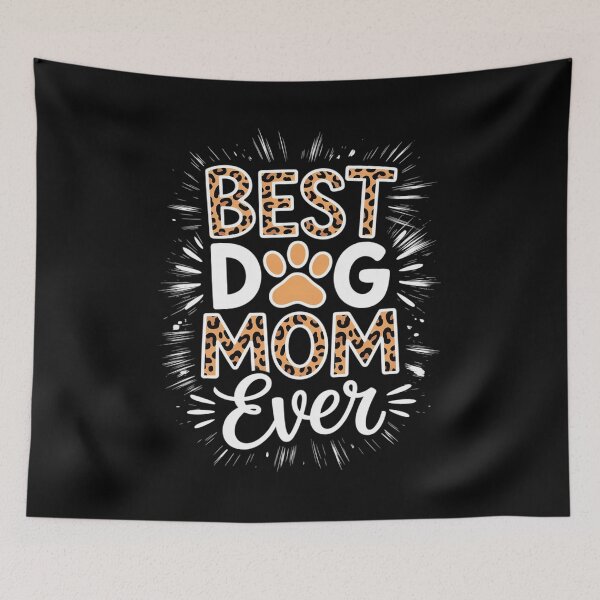 Item preview, Best Dog Mom Ever Bleached Mother's Day Dog Mommy Girl  designed and sold by NailMolisa.