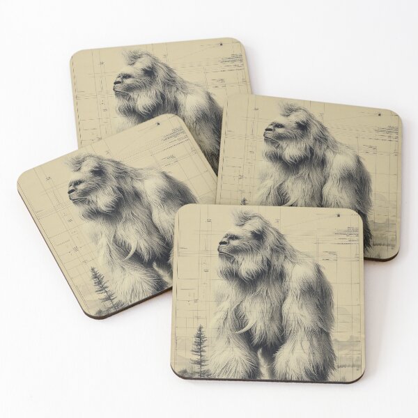 Item preview, Mysterious White Yeti in the Wild designed and sold by lautir.
