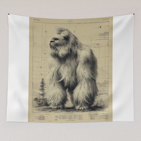 Item preview, Mysterious White Yeti in the Wild designed and sold by lautir.