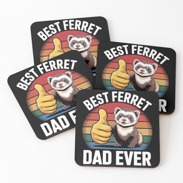 Item preview, Best Ferret Dad Ever - Pet Ferret Lover  designed and sold by NailMolisa.