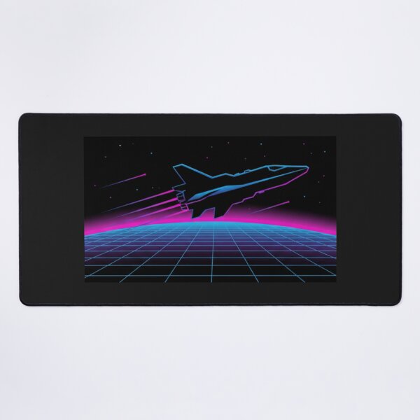 Item preview, Vaporwave Retro Spaceship Over Grid Planet designed and sold by MartinxMarie.