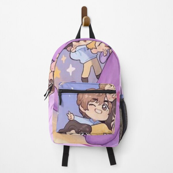 Item preview, Cute Chibi BTS Riding a Purple Whale – K-Pop Inspired Cartoon Art designed and sold by KryaArts27.