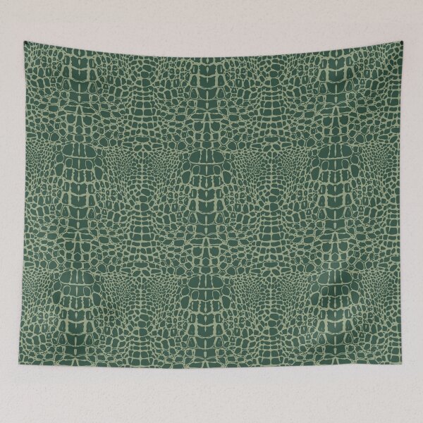 Item preview, Green Alligator Pattern designed and sold by Retro Street Studios.