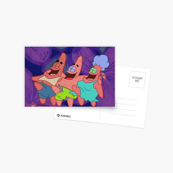 Squidward Art Postcards Redbubble