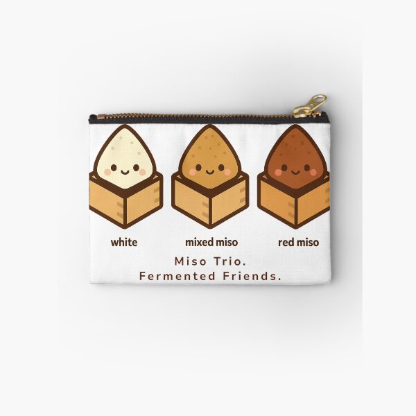 Item preview, Miso Trio – Fermented Friends | Cute Japanese Food Icon Art designed and sold by Yohei-Studio.