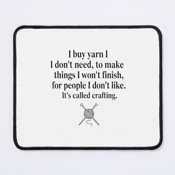 Item preview, Sarcastic Yarn Hoarder T-Shirt | Funny Knitting Crochet Gift | Crafting Humor for Hookers designed and sold by LoupeRout.
