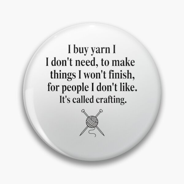 Item preview, Sarcastic Yarn Hoarder T-Shirt | Funny Knitting Crochet Gift | Crafting Humor for Hookers designed and sold by LoupeRout.