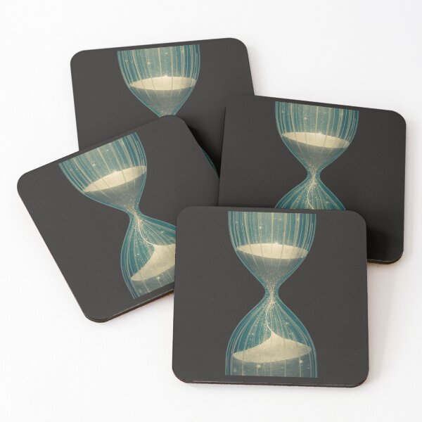 Item preview, Cosmic Hourglass with Falling Stardust Sand - Surreal Galaxy Time Art designed and sold by TitanRN.