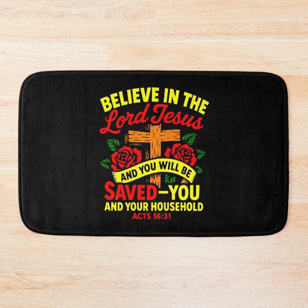 Item preview, Acts 16:31 Believe in the Lord Jesus and you will be saved designed and sold by plushism.