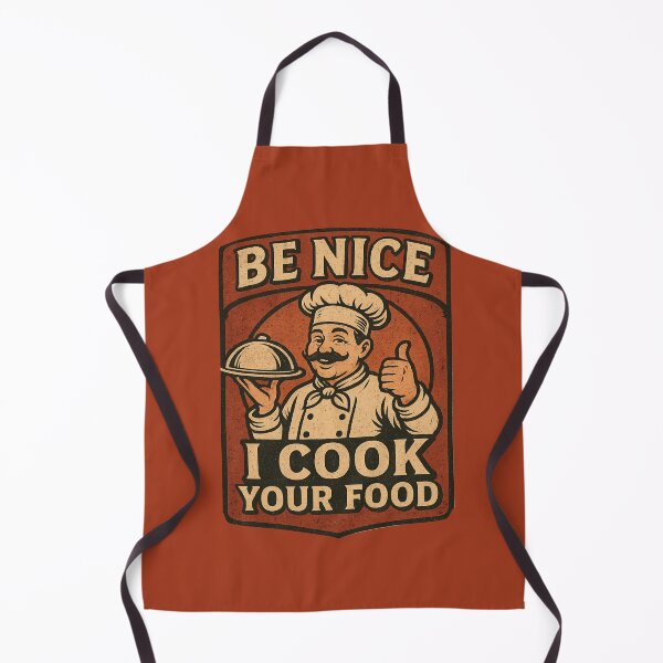 Item preview, Sé amable, yo cocino tu comida – Cita divertida de chef de food truck vintage designed and sold by Pun&Done.