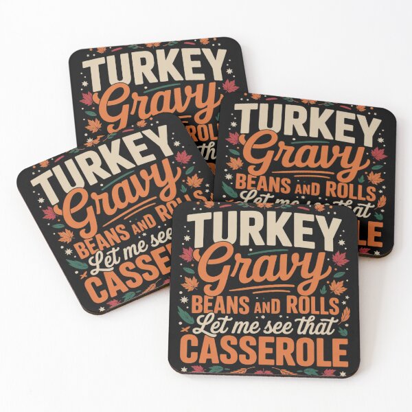 Item preview, Turkey Gravy Beans Rolls Let Me See Casserole Thanksgiving 01  designed and sold by KotexTemu.