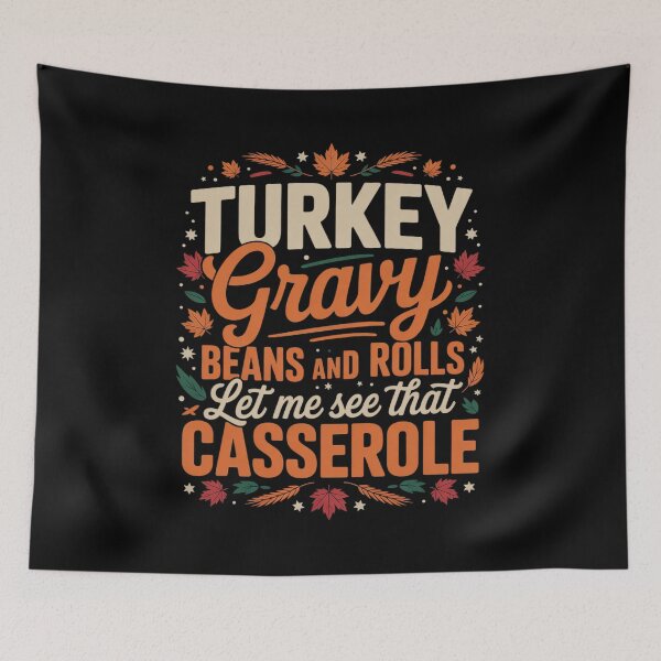 Item preview, Turkey Gravy Beans Rolls Let Me See Casserole Thanksgiving 01  designed and sold by KotexTemu.