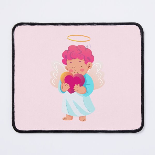 Item preview, Cute Angel Holding a Heart designed and sold by Mariia Berezhna.