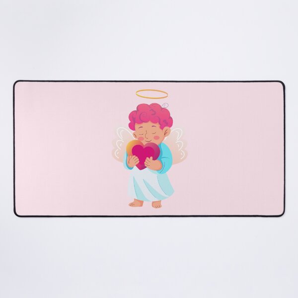 Item preview, Cute Angel Holding a Heart designed and sold by Mariia Berezhna.