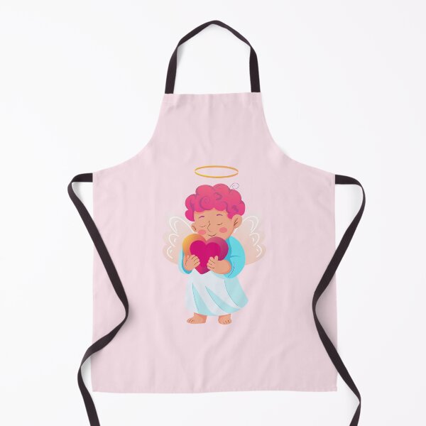 Item preview, Cute Angel Holding a Heart designed and sold by Mariia Berezhna.