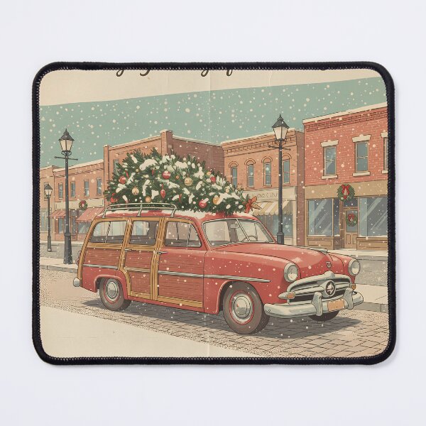 Item preview, Vintage Holiday Drive Through Town designed and sold by digisetumedia.