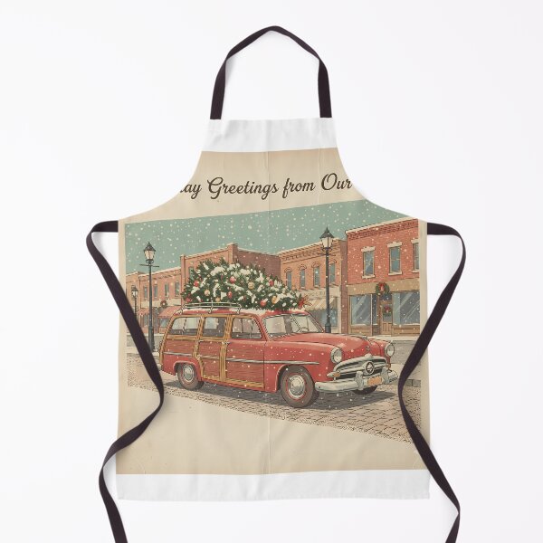 Item preview, Vintage Holiday Drive Through Town designed and sold by digisetumedia.