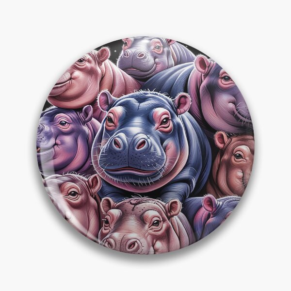 Item preview, Funny Moo-Deng Baby Pygmy Hippo Cute Zoo For Family On Back designed and sold by AvagondaMind.