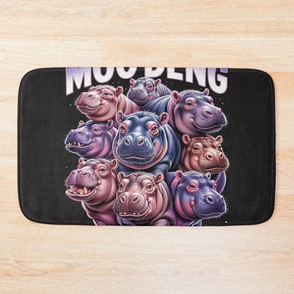 Item preview, Funny Moo-Deng Baby Pygmy Hippo Cute Zoo For Family On Back designed and sold by AvagondaMind.