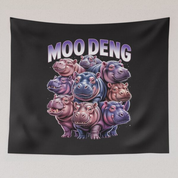 Item preview, Funny Moo-Deng Baby Pygmy Hippo Cute Zoo For Family On Back designed and sold by AvagondaMind.