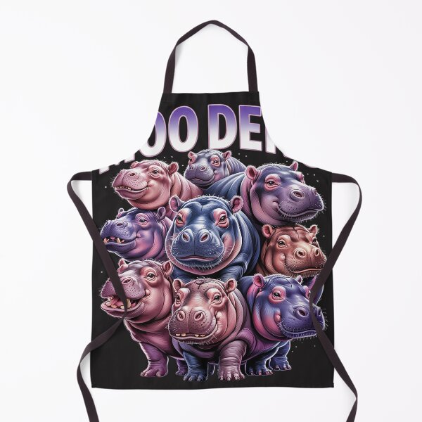 Item preview, Funny Moo-Deng Baby Pygmy Hippo Cute Zoo For Family On Back designed and sold by AvagondaMind.