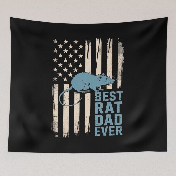 Item preview, Best Rat Dad Ever Pet Rat Rodent American Flag Father  designed and sold by MyzoToyota.
