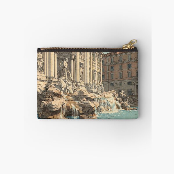 Item preview, The Trevi Fountain Japanese Woodblock Print designed and sold by Takeda-art.