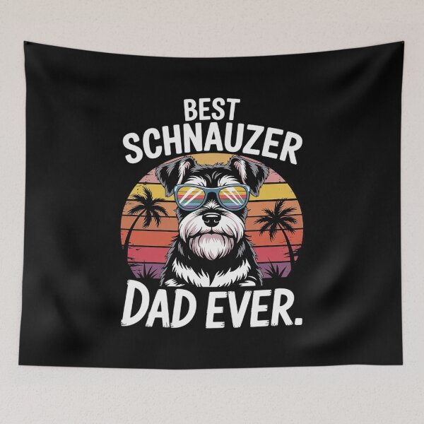 Item preview, Best Schnauzer Dad Ever Funny Pet Dog  designed and sold by MyzoToyota.